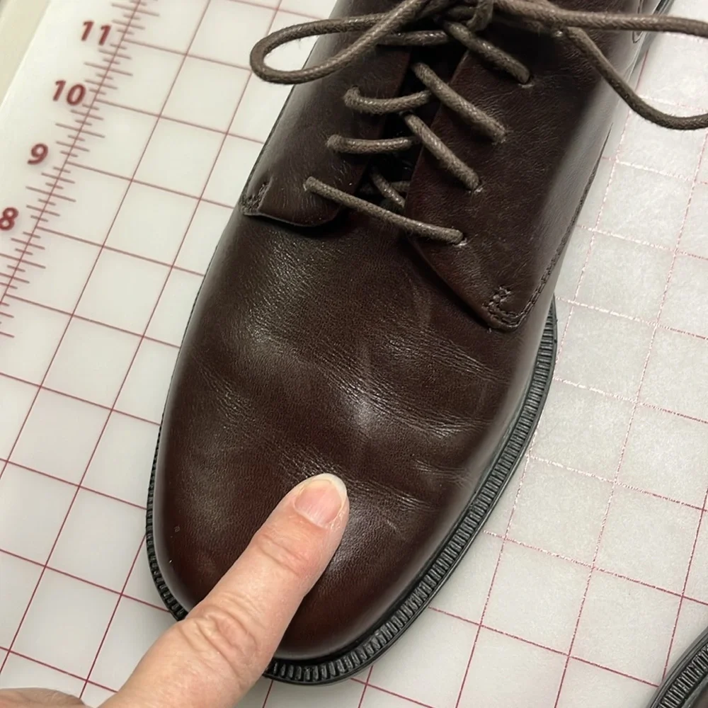 ROCKPORT Men's "Margin Oxford" Lace Up Brown Leather Career Casual Shoe SZ 8.5 - Picture 16 of 16
